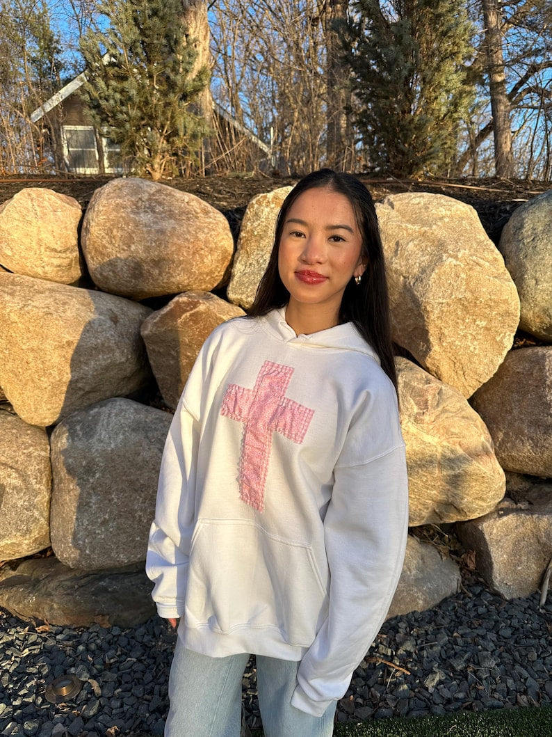 Faith & Florals Patchwork Hoodie