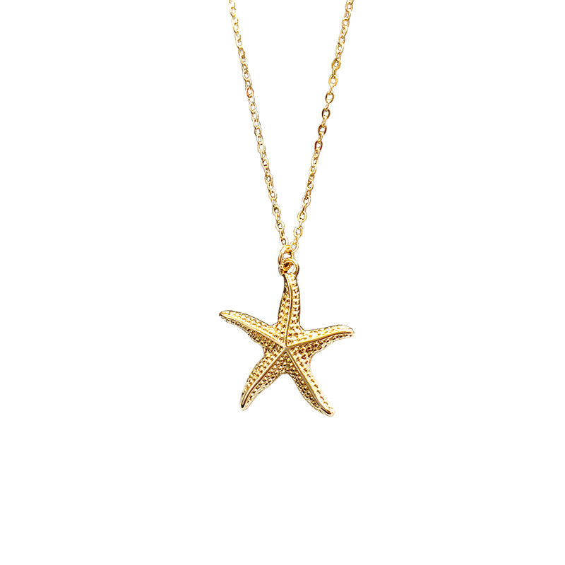 Golden Starfish Necklace