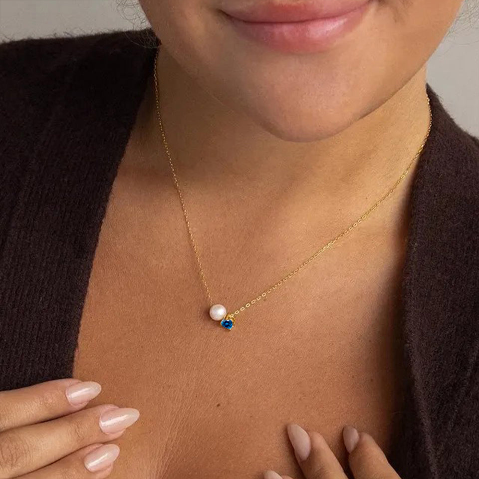 Pearl Birthstone Necklace