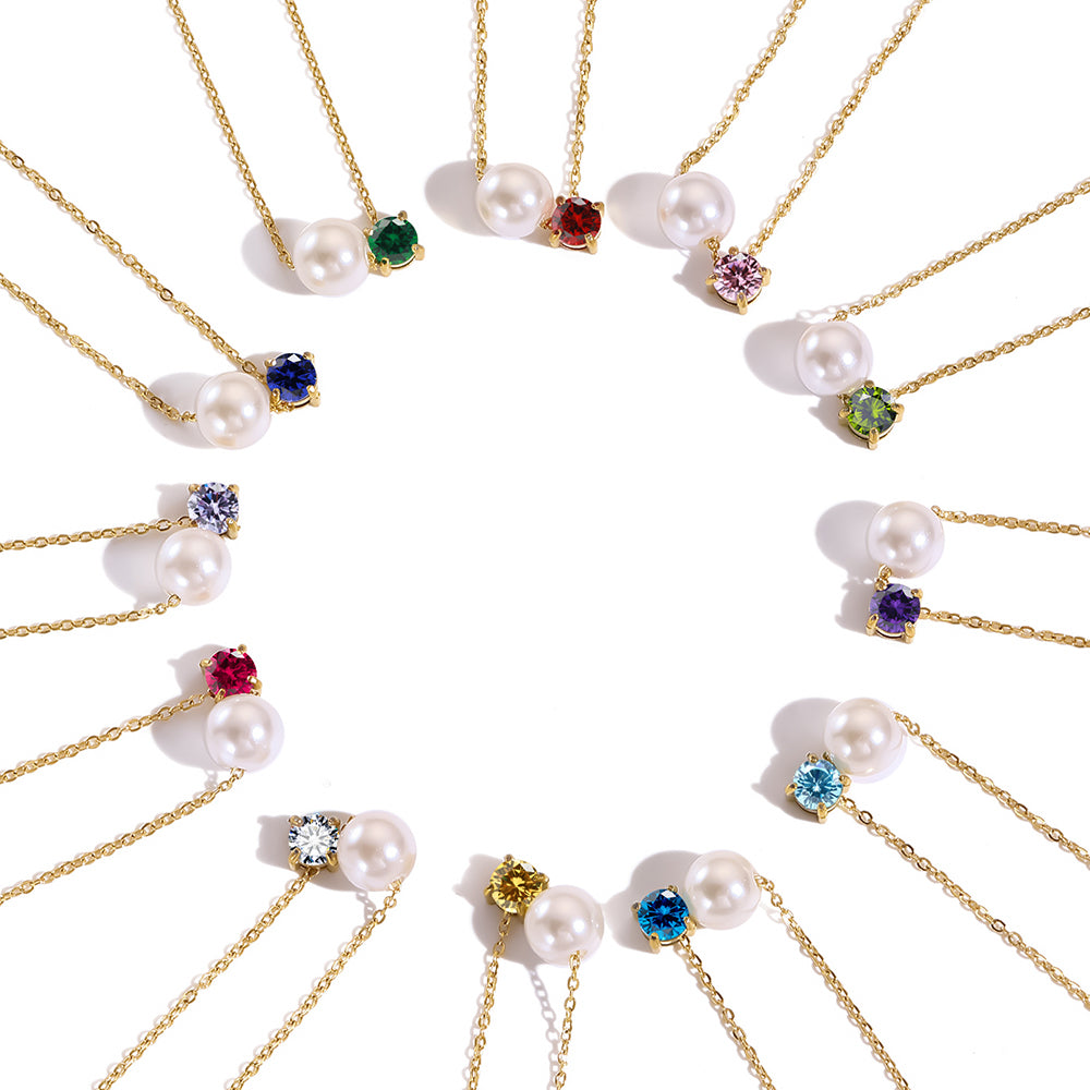 Pearl Birthstone Necklace