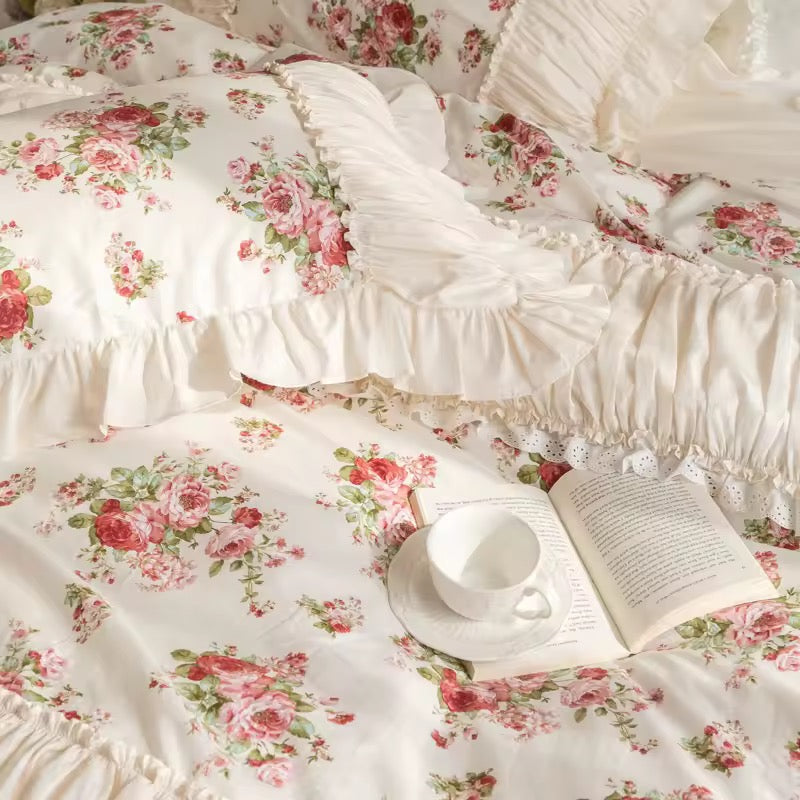 Rosalie Vintage Ruffle Bedding Set