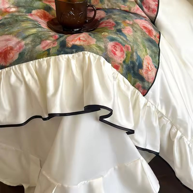 Midnight Garden Ruffle Bedding Set