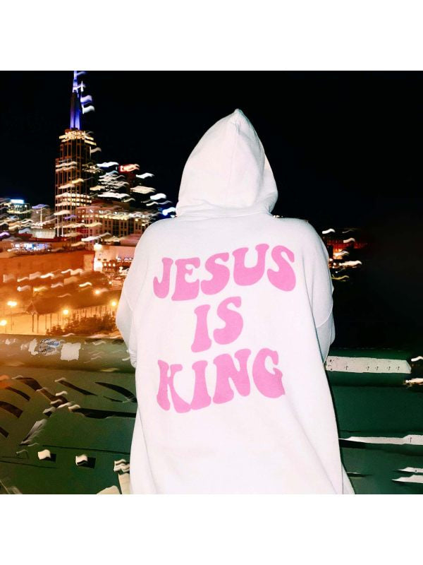 “Jesus is King” Oversized Hoodie