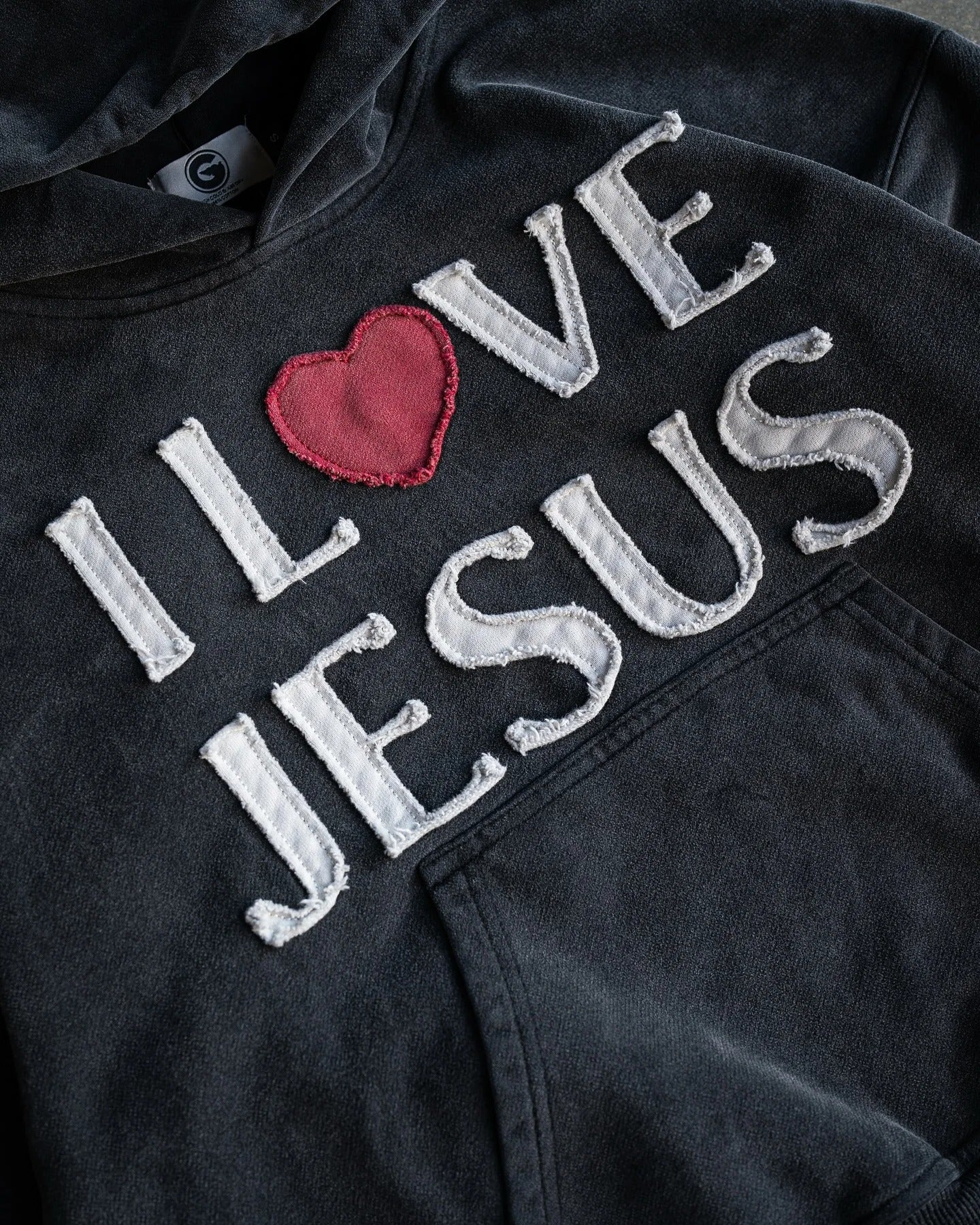 "I Love Jesus" Heart Hoodie