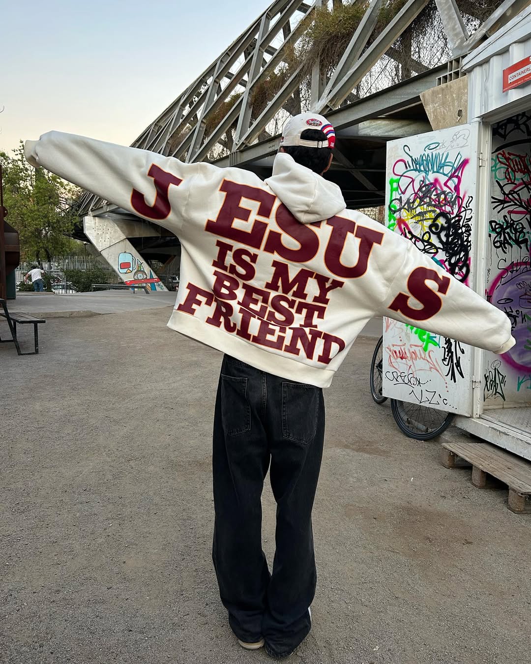 “Jesus Is My Best Friend” Oversized Hoodie