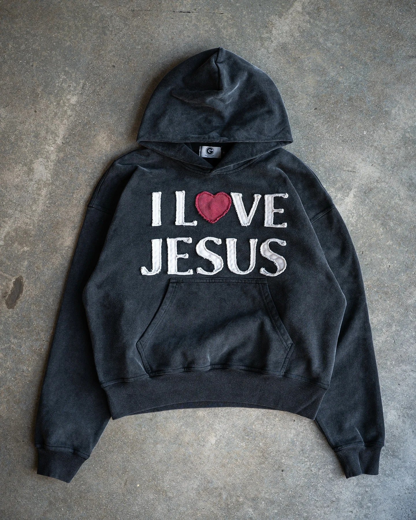"I Love Jesus" Heart Hoodie