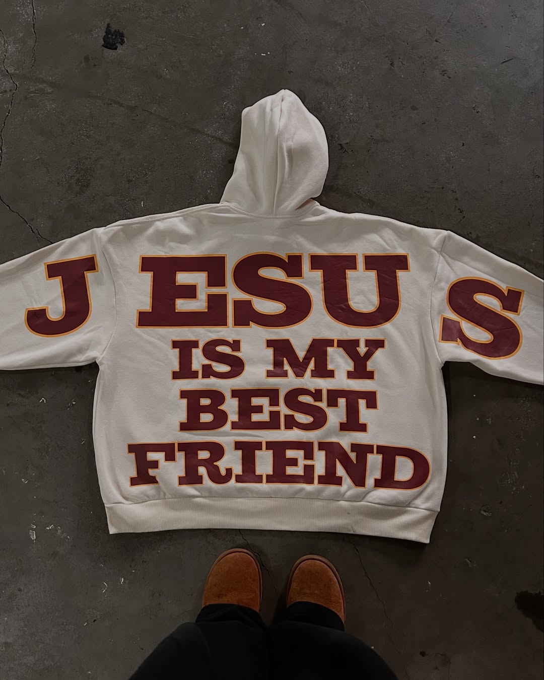 “Jesus Is My Best Friend” Oversized Hoodie