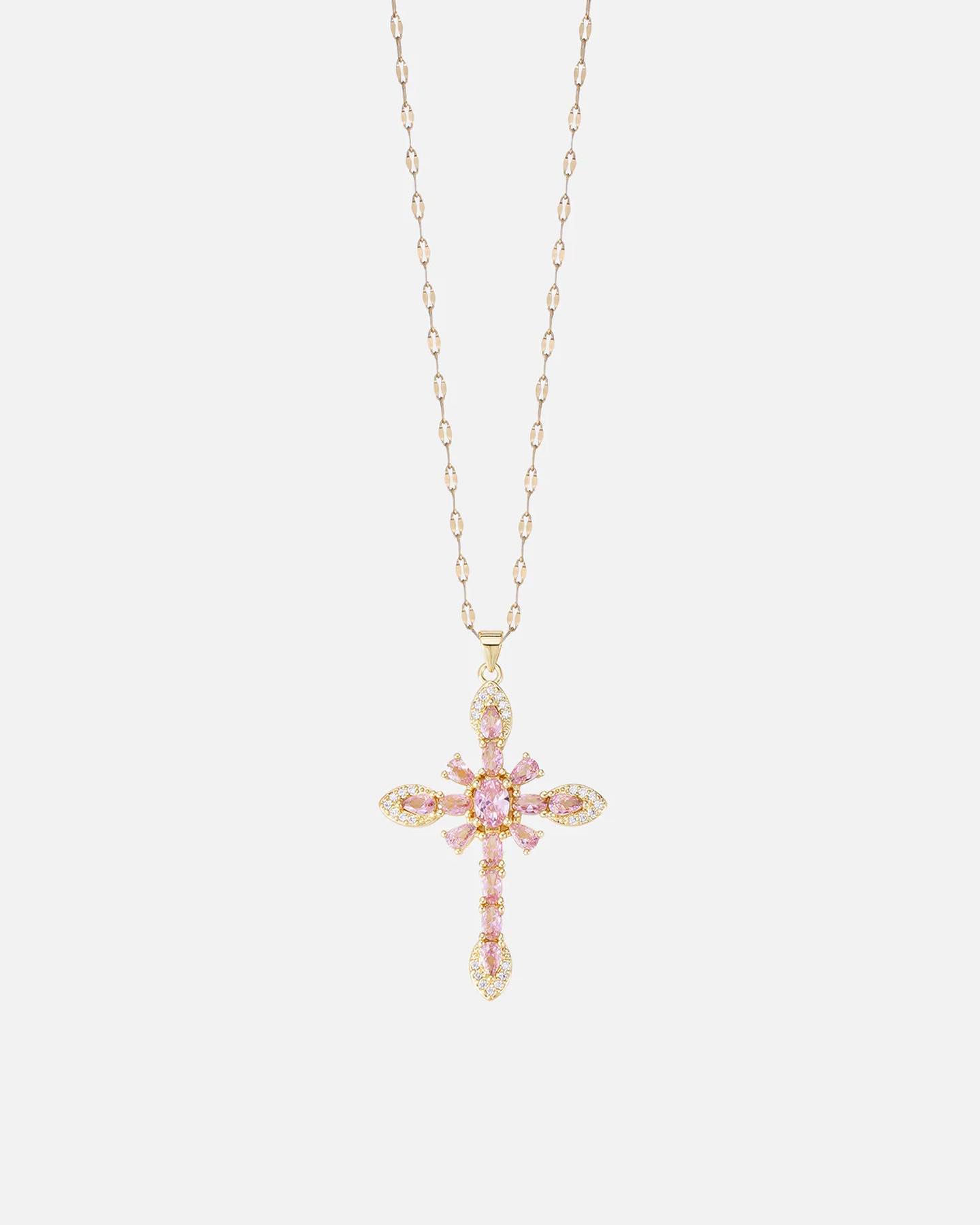Devotion Zirconia Cross Necklace
