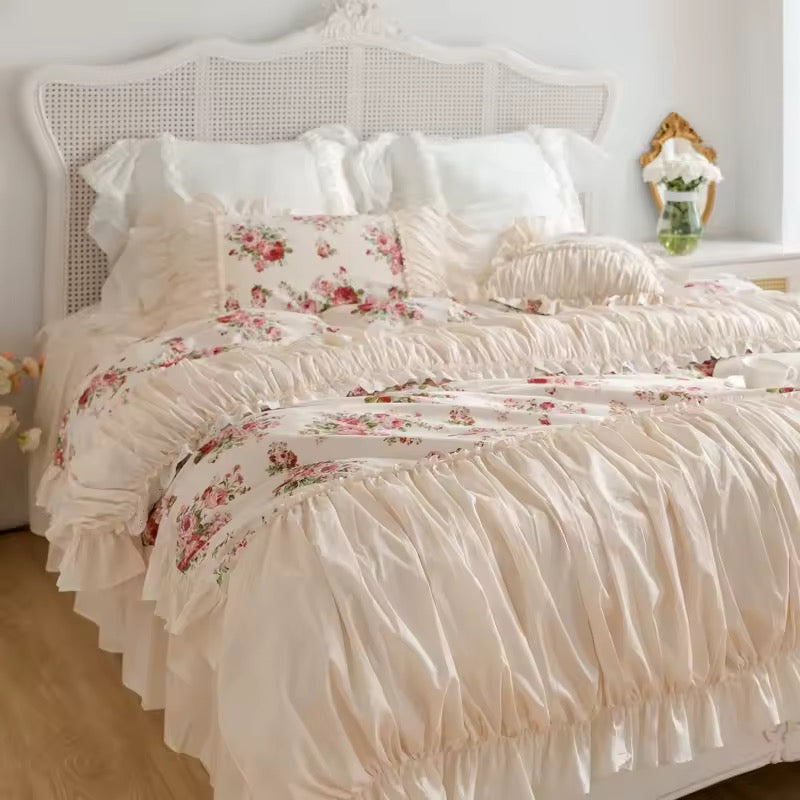 Rosalie Vintage Ruffle Bedding Set