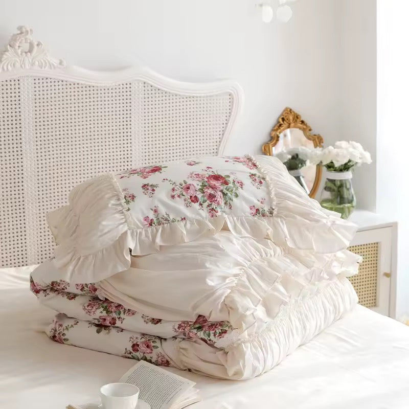 Rosalie Vintage Ruffle Bedding Set