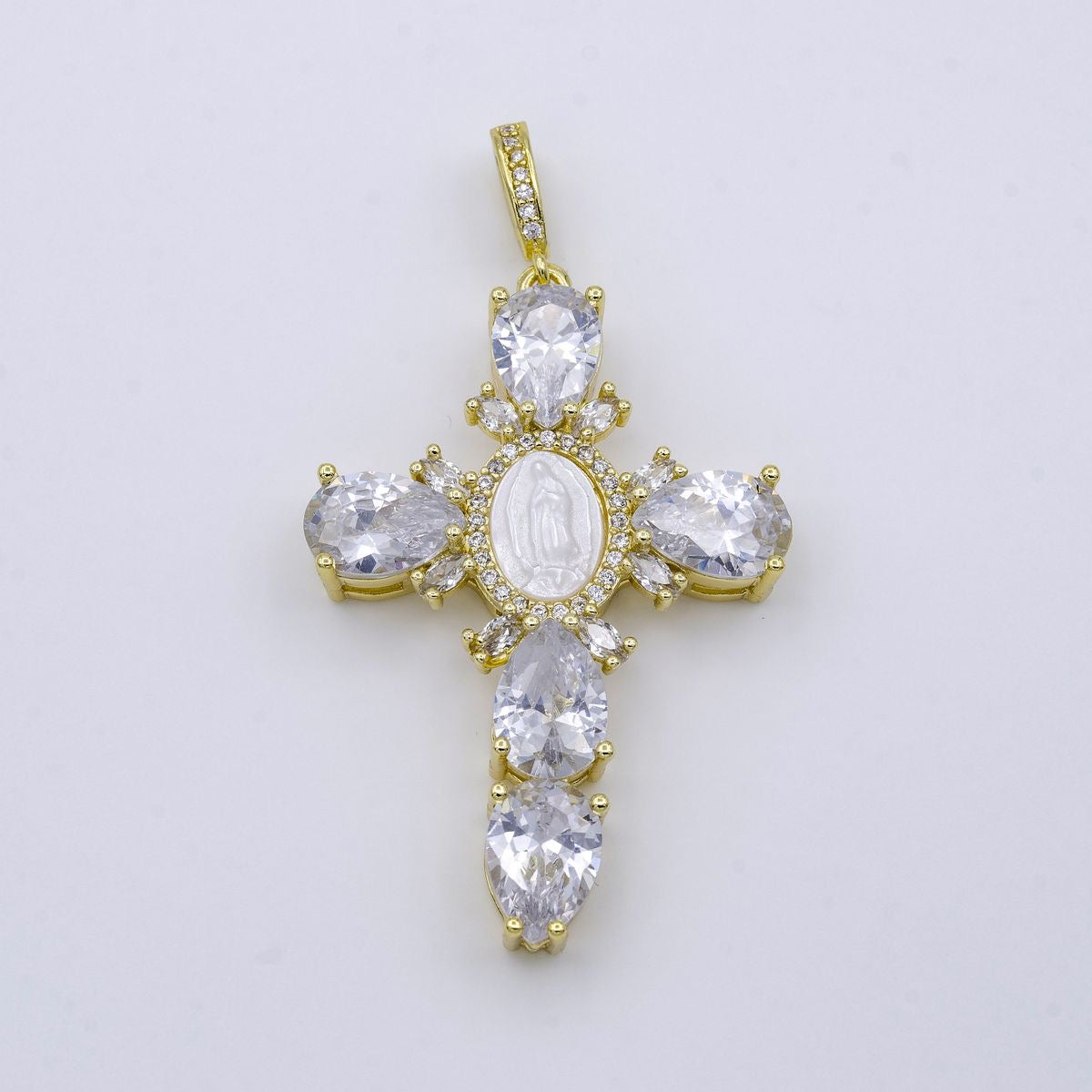 Our Lady of Light Cross Necklace