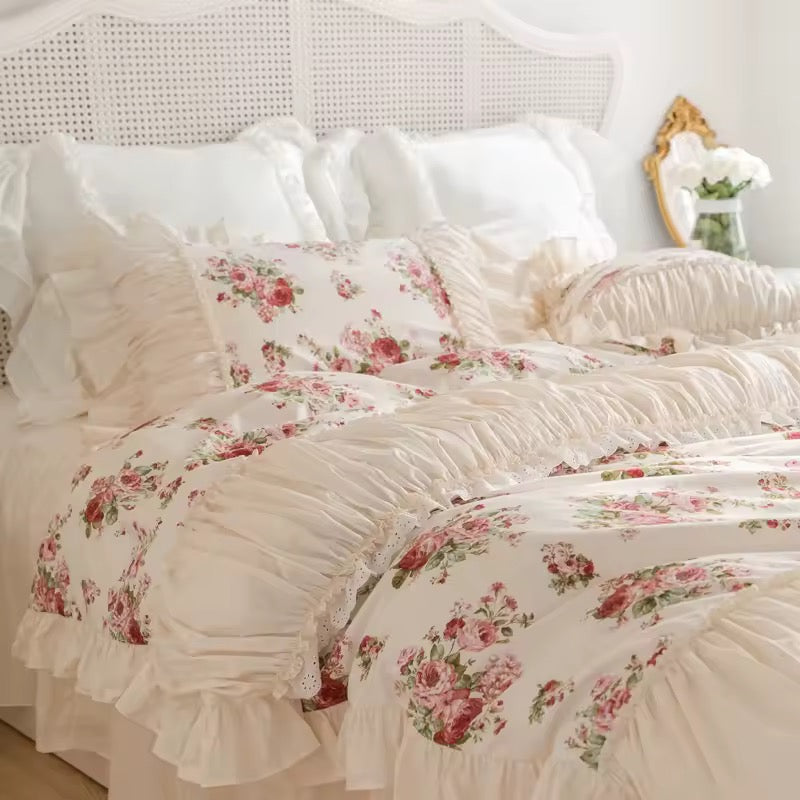 Rosalie Vintage Ruffle Bedding Set