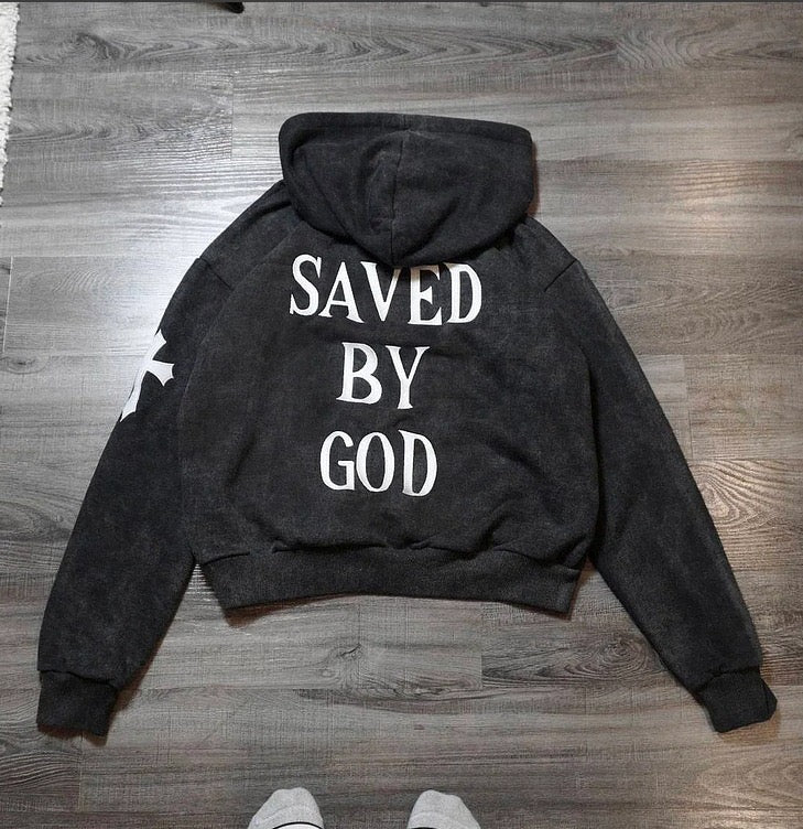 “Saved By God” Oversized Hoodie