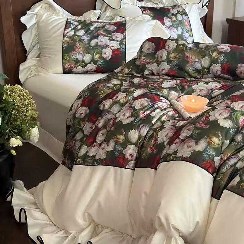 Vintage Rose Garden Bedding Set