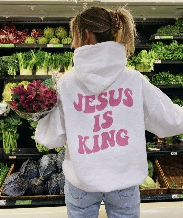 “Jesus is King” Oversized Hoodie