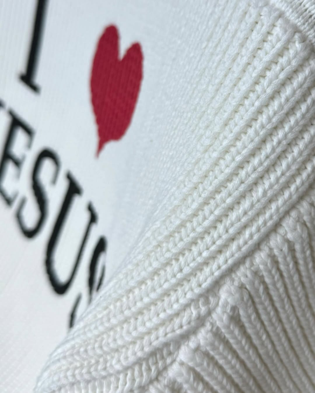 “I ❤️ Jesus” Knitted Tee