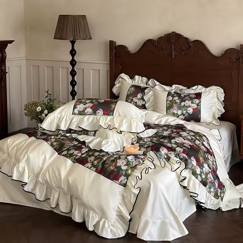 Vintage Rose Garden Bedding Set
