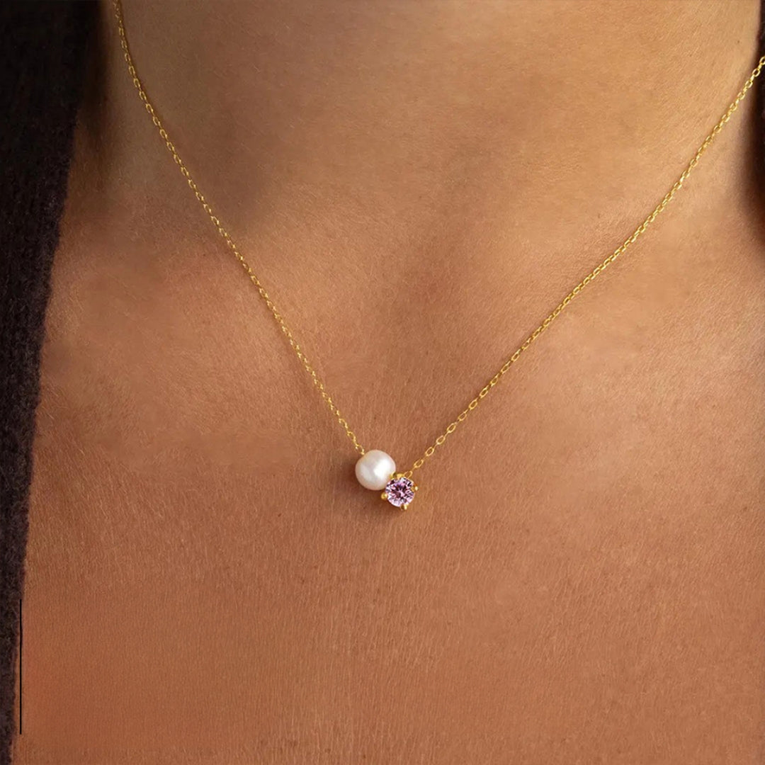 Pearl Birthstone Necklace