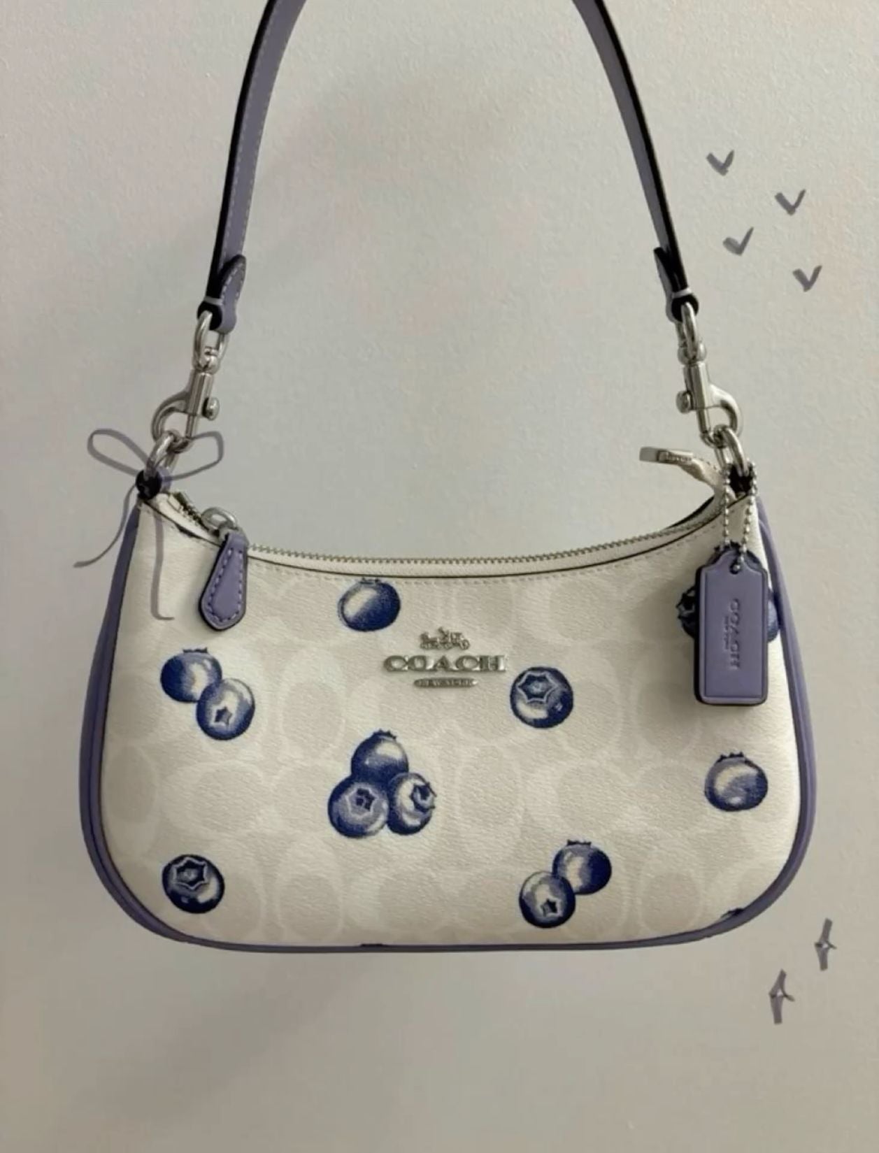 CCH Luxury Blueberry Shoulder Bag