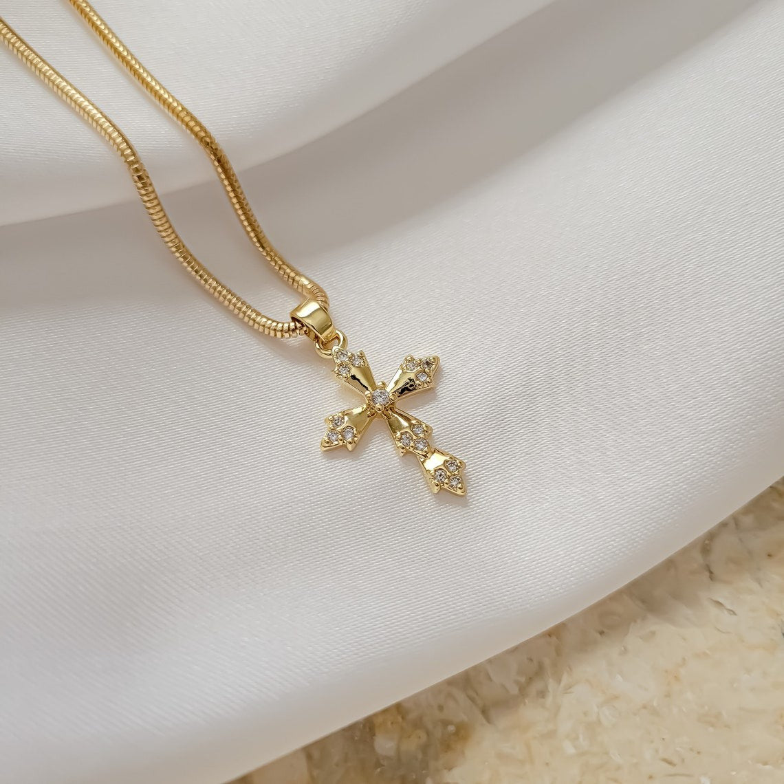 Radiant Faith Cross Necklace