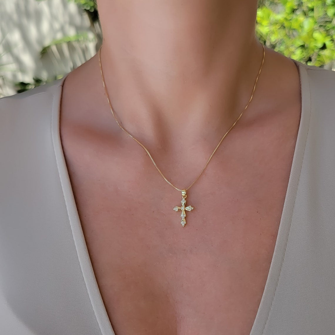 Radiant Faith Cross Necklace