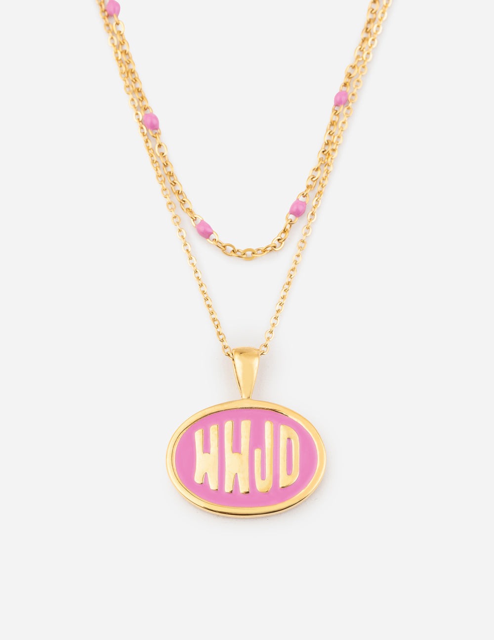 Pink 'WWJD' Necklace