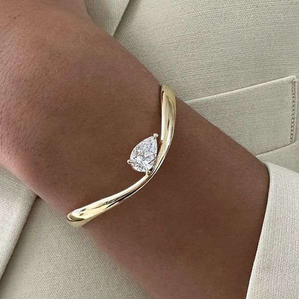 Aurora Crystal Arc Bangle