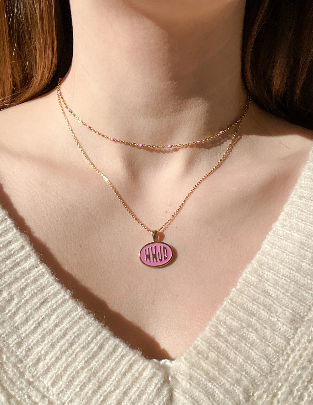Pink 'WWJD' Necklace