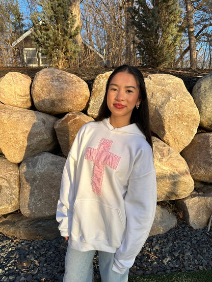 Faith & Florals Patchwork Hoodie
