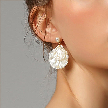 Pearl Petal Earrings