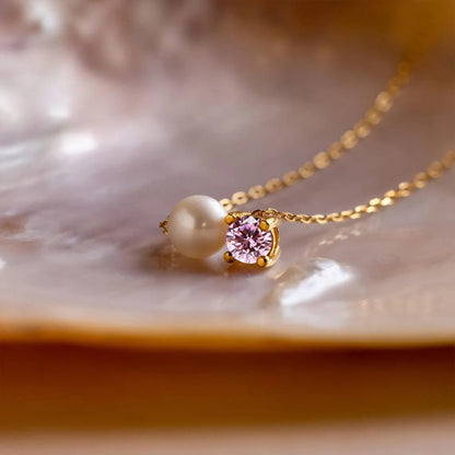 Pearl Birthstone Necklace