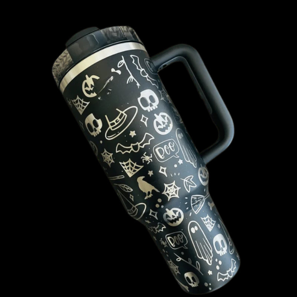 40Oz Halloween Themed Insulated Tumbler With Handle