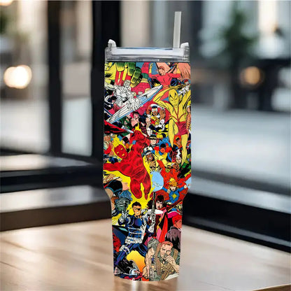 40 Oz Cartoon Cinematic Insulated Tumbler