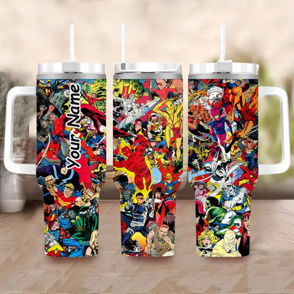 40 Oz Cartoon Cinematic Insulated Tumbler