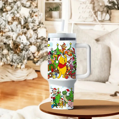 40Oz Christmas Festive Insulated Tumbler