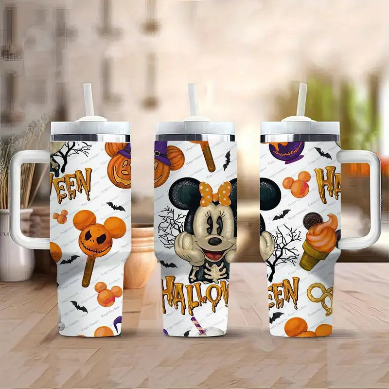 40oz Halloween And Mickey Insulated Tumbler