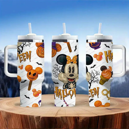 40oz Halloween And Mickey Insulated Tumbler