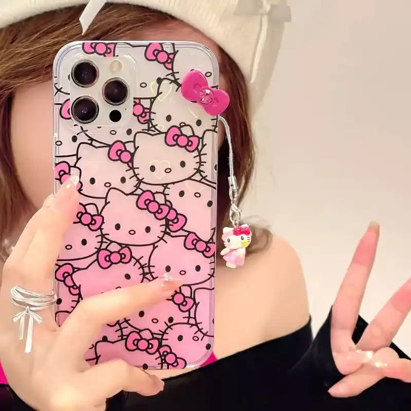 Hello Kitty Bow Holographic iPhone Case