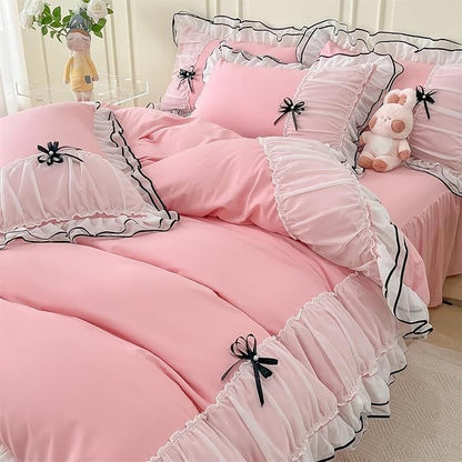 Cloud Petal Ruffle Bedding Set