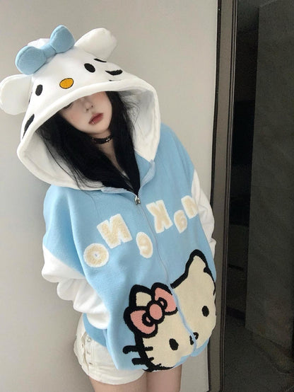 Hello Kitty Oversized Fleece Hoodie