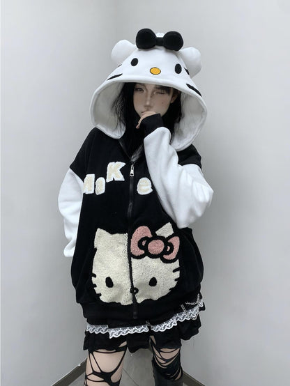 Hello Kitty Oversized Fleece Hoodie