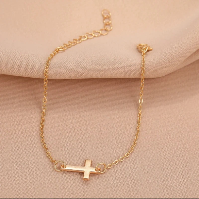 Ever Faithful Cross Bracelet
