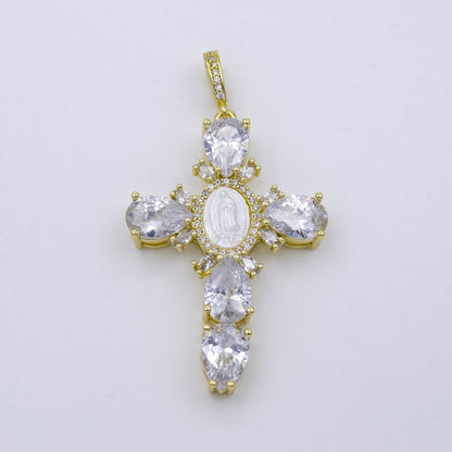 Our Lady of Light Cross Necklace