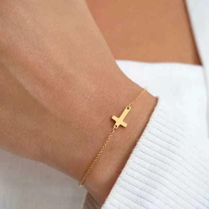 Ever Faithful Cross Bracelet