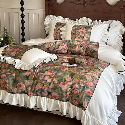 Midnight Garden Ruffle Bedding Set