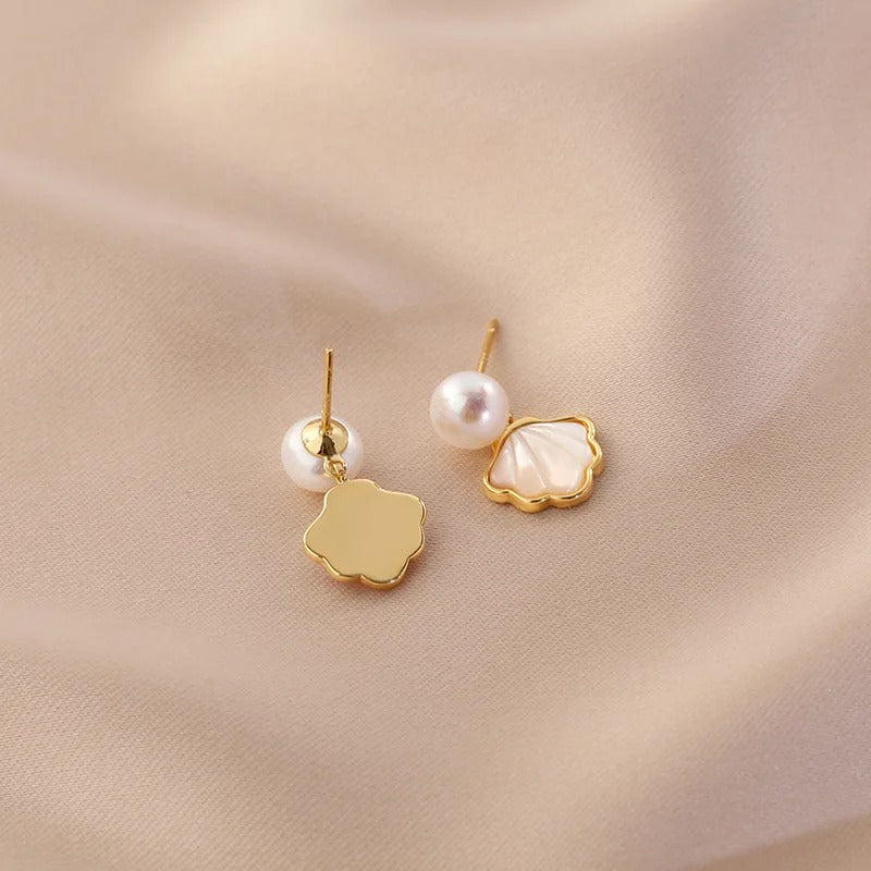 Pearl Seashell Studs Earring