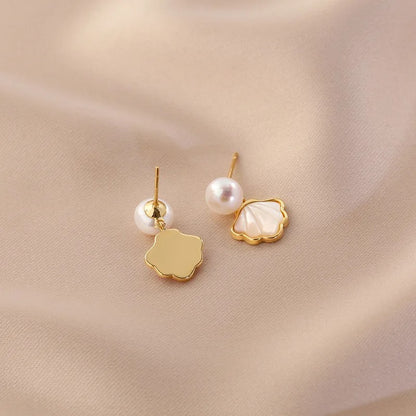 Pearl Seashell Studs Earring