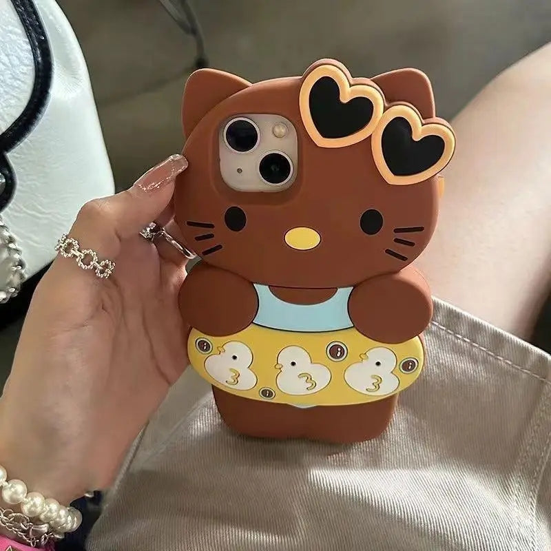 Hello Kitty Wearing Floater iPhone Case