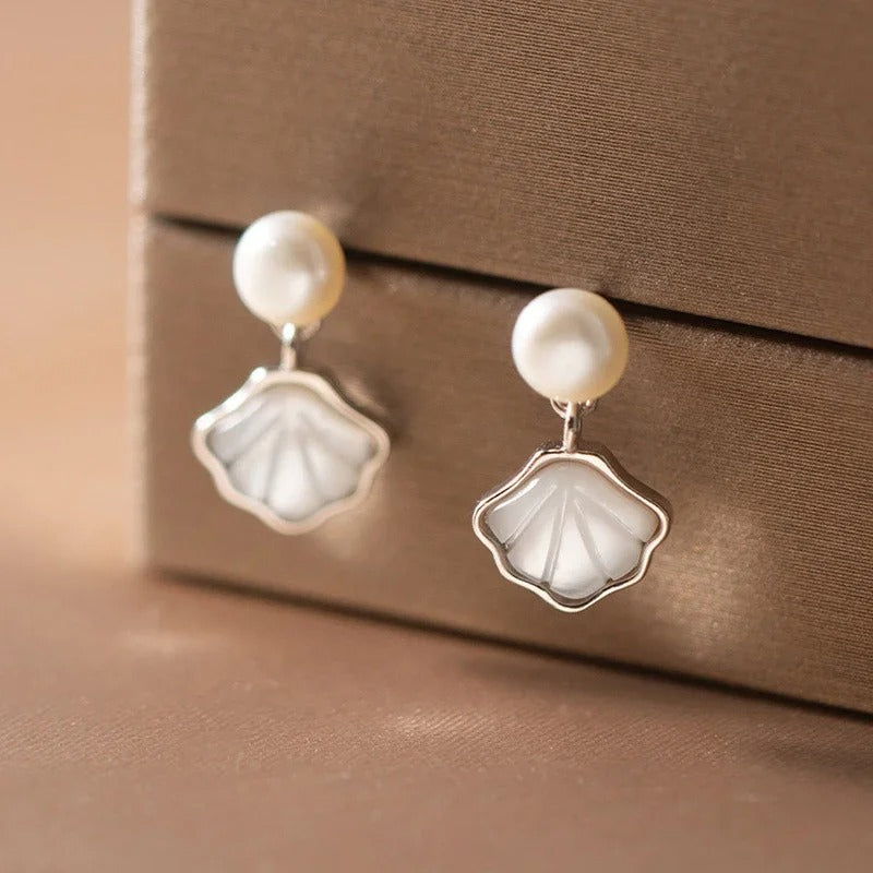 Pearl Seashell Studs Earring