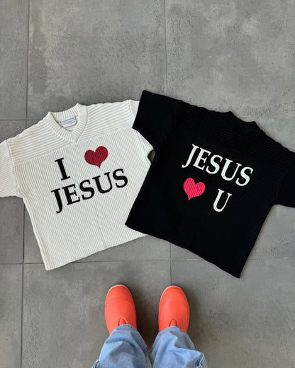 “I ❤️ Jesus” Knitted Tee